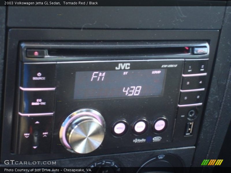 Tornado Red / Black 2003 Volkswagen Jetta GL Sedan