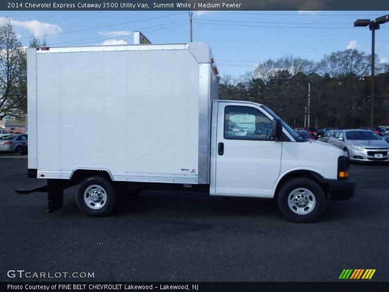 Summit White / Medium Pewter 2014 Chevrolet Express Cutaway 3500 Utility Van