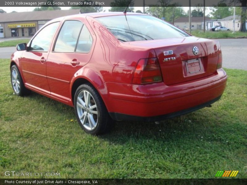 Tornado Red / Black 2003 Volkswagen Jetta GL Sedan