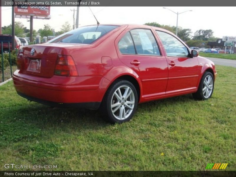 Tornado Red / Black 2003 Volkswagen Jetta GL Sedan