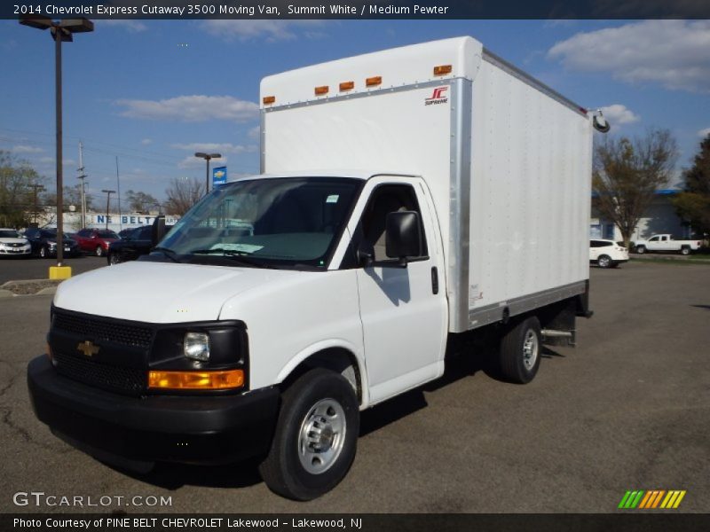 Summit White / Medium Pewter 2014 Chevrolet Express Cutaway 3500 Moving Van
