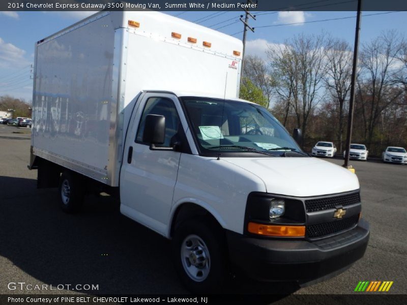 Summit White / Medium Pewter 2014 Chevrolet Express Cutaway 3500 Moving Van