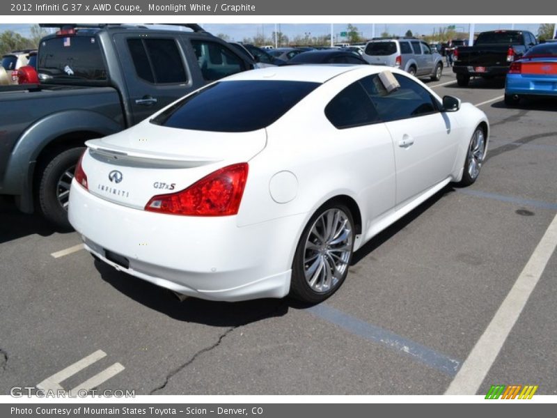 Moonlight White / Graphite 2012 Infiniti G 37 x AWD Coupe