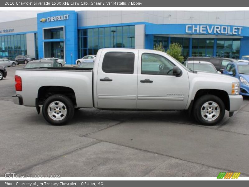 Sheer Silver Metallic / Ebony 2010 Chevrolet Silverado 1500 XFE Crew Cab