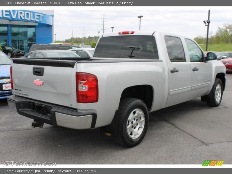 Sheer Silver Metallic / Ebony 2010 Chevrolet Silverado 1500 XFE Crew Cab