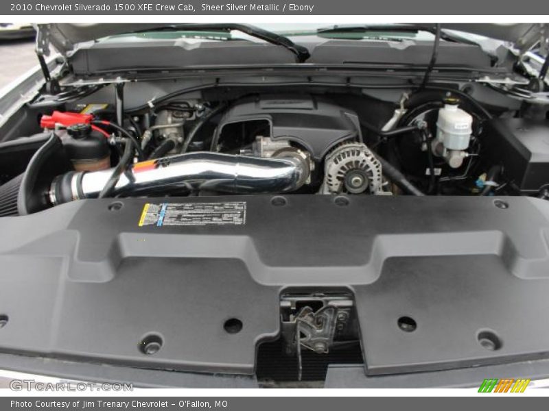 Sheer Silver Metallic / Ebony 2010 Chevrolet Silverado 1500 XFE Crew Cab