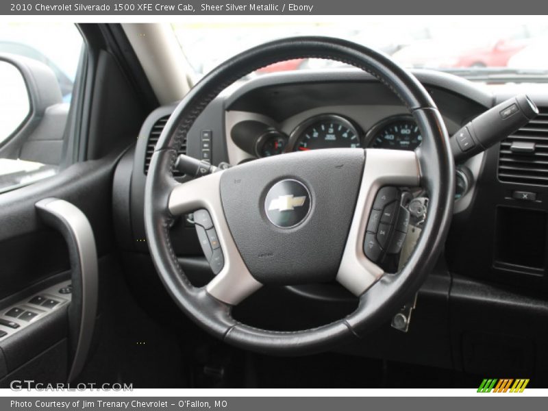 Sheer Silver Metallic / Ebony 2010 Chevrolet Silverado 1500 XFE Crew Cab