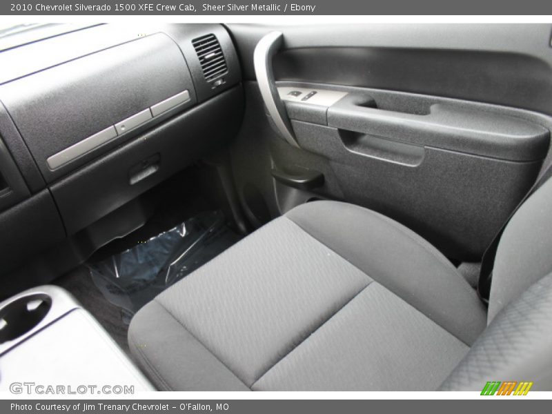 Sheer Silver Metallic / Ebony 2010 Chevrolet Silverado 1500 XFE Crew Cab