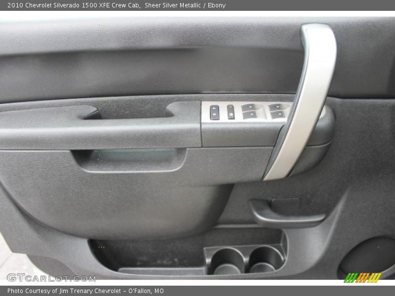 Sheer Silver Metallic / Ebony 2010 Chevrolet Silverado 1500 XFE Crew Cab