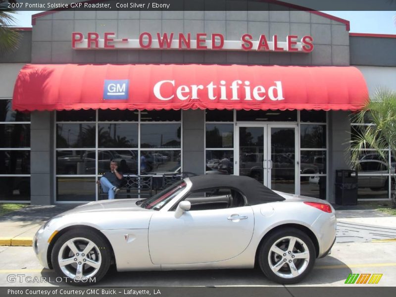 Cool Silver / Ebony 2007 Pontiac Solstice GXP Roadster