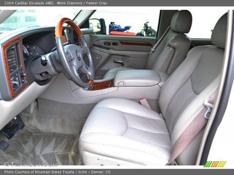White Diamond / Pewter Gray 2004 Cadillac Escalade AWD