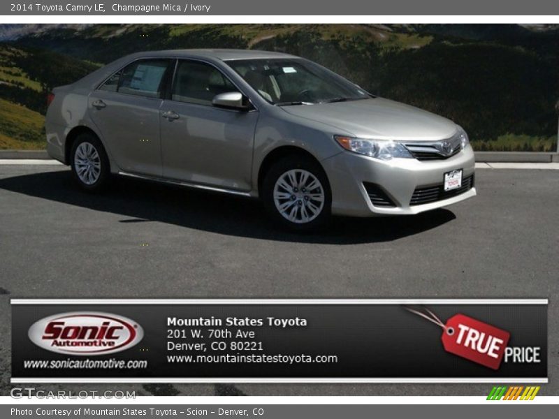 Champagne Mica / Ivory 2014 Toyota Camry LE