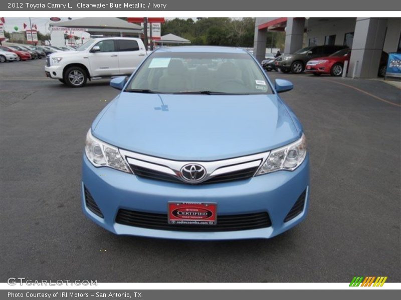 Clearwater Blue Metallic / Ivory 2012 Toyota Camry L