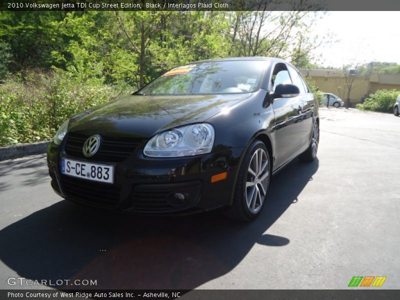 Black / Interlagos Plaid Cloth 2010 Volkswagen Jetta TDI Cup Street Edition