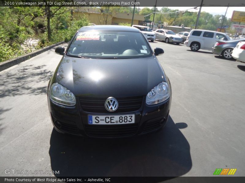 Black / Interlagos Plaid Cloth 2010 Volkswagen Jetta TDI Cup Street Edition