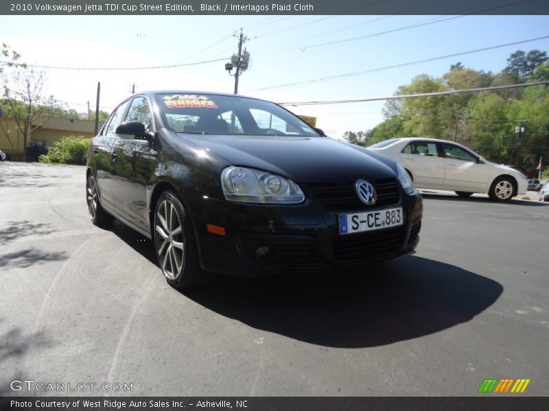 Black / Interlagos Plaid Cloth 2010 Volkswagen Jetta TDI Cup Street Edition