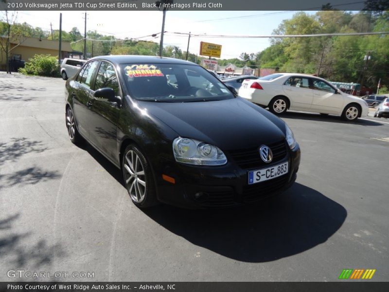 Black / Interlagos Plaid Cloth 2010 Volkswagen Jetta TDI Cup Street Edition