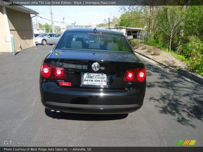 Black / Interlagos Plaid Cloth 2010 Volkswagen Jetta TDI Cup Street Edition