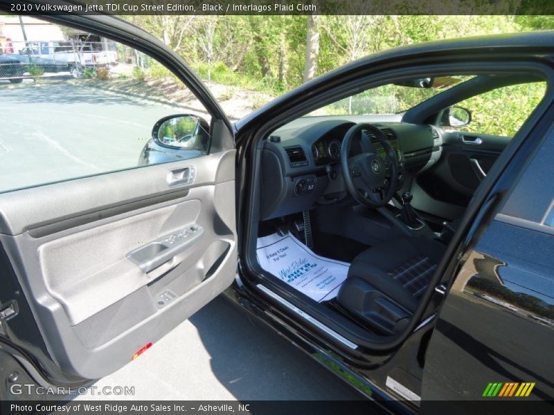 Black / Interlagos Plaid Cloth 2010 Volkswagen Jetta TDI Cup Street Edition