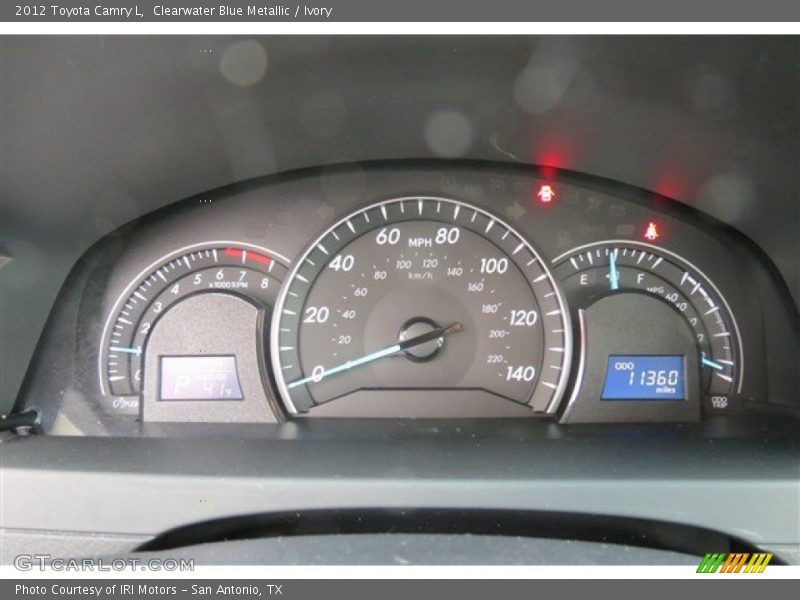 Clearwater Blue Metallic / Ivory 2012 Toyota Camry L