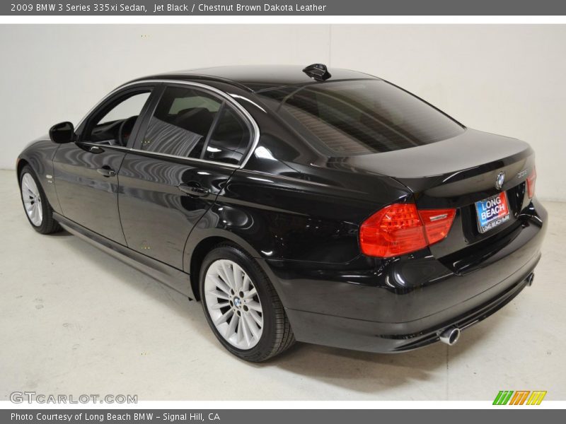 Jet Black / Chestnut Brown Dakota Leather 2009 BMW 3 Series 335xi Sedan