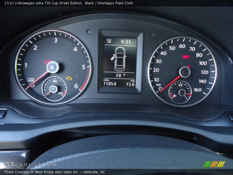  2010 Jetta TDI Cup Street Edition TDI Cup Street Edition Gauges