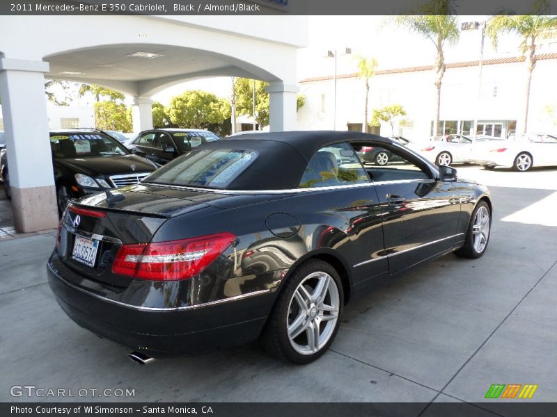 Black / Almond/Black 2011 Mercedes-Benz E 350 Cabriolet