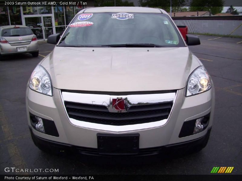 Gold Mist / Tan 2009 Saturn Outlook XE AWD