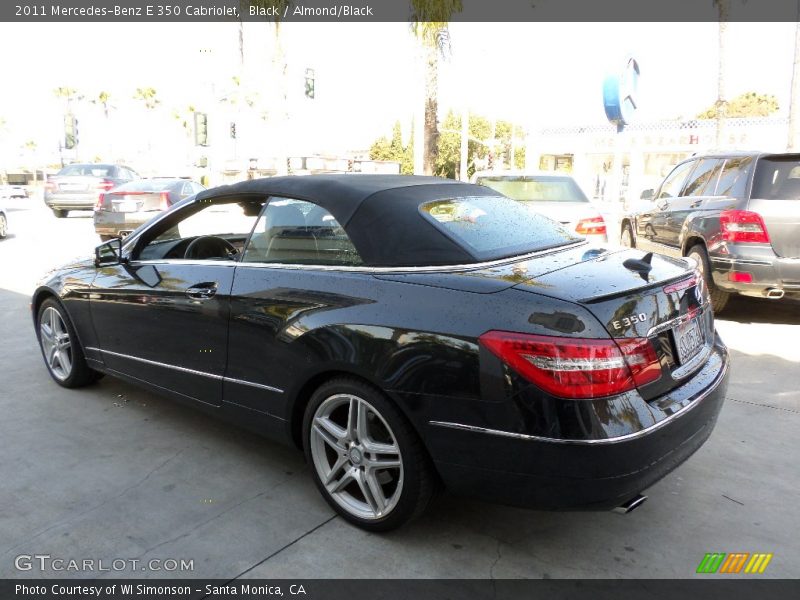 Black / Almond/Black 2011 Mercedes-Benz E 350 Cabriolet