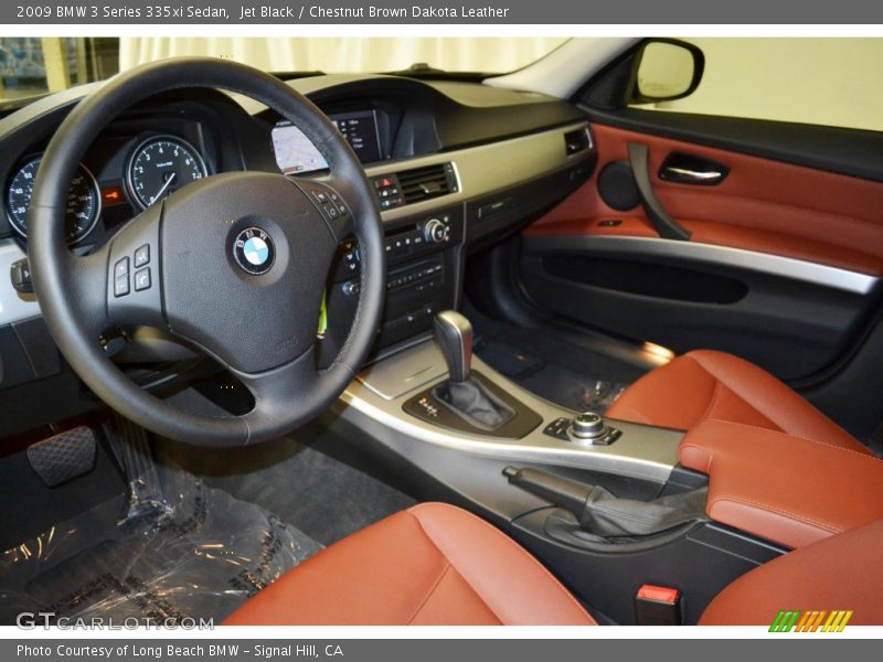  2009 3 Series 335xi Sedan Chestnut Brown Dakota Leather Interior