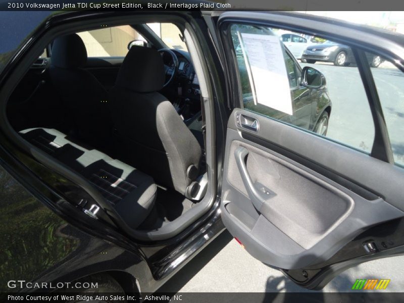 Black / Interlagos Plaid Cloth 2010 Volkswagen Jetta TDI Cup Street Edition