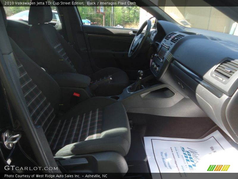 Black / Interlagos Plaid Cloth 2010 Volkswagen Jetta TDI Cup Street Edition