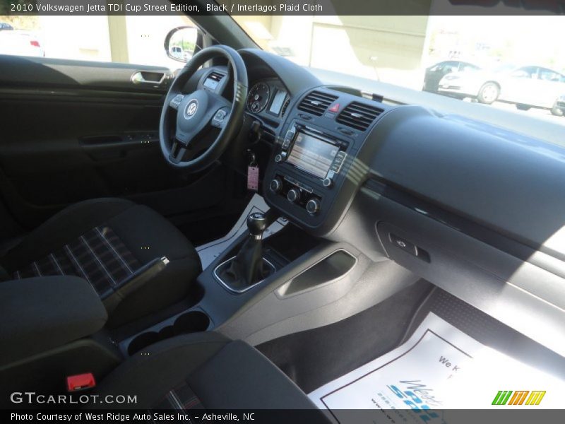 Black / Interlagos Plaid Cloth 2010 Volkswagen Jetta TDI Cup Street Edition