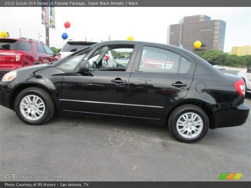 Super Black Metallic / Black 2013 Suzuki SX4 Sedan LE Popular Package