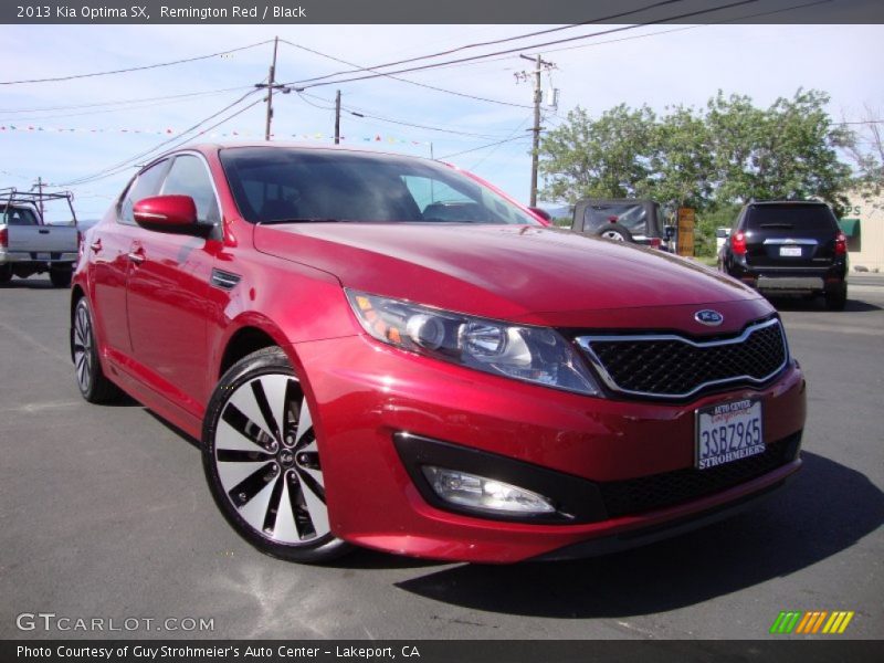 Remington Red / Black 2013 Kia Optima SX