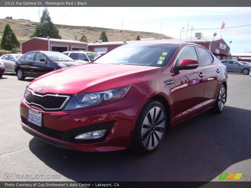 Remington Red / Black 2013 Kia Optima SX