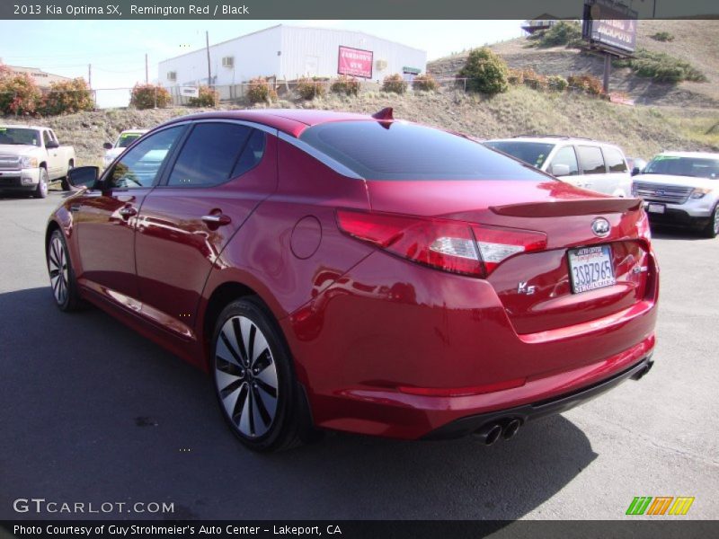 Remington Red / Black 2013 Kia Optima SX