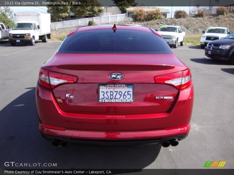 Remington Red / Black 2013 Kia Optima SX