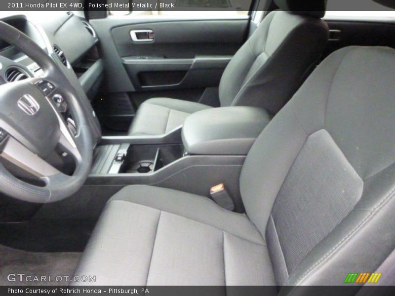 Polished Metal Metallic / Black 2011 Honda Pilot EX 4WD