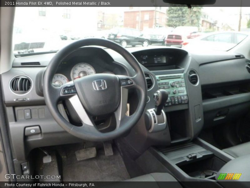 Polished Metal Metallic / Black 2011 Honda Pilot EX 4WD
