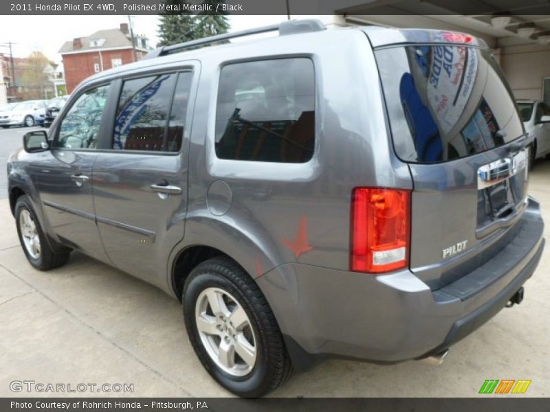 Polished Metal Metallic / Black 2011 Honda Pilot EX 4WD