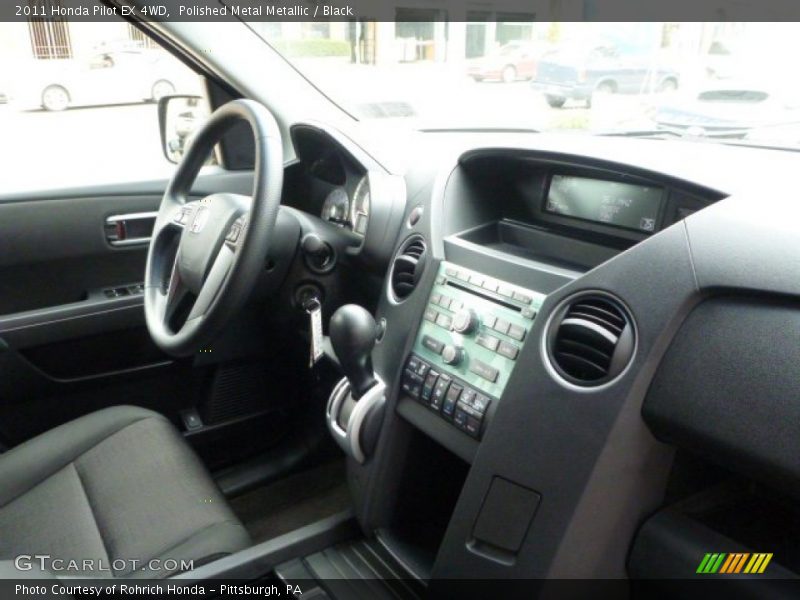 Polished Metal Metallic / Black 2011 Honda Pilot EX 4WD