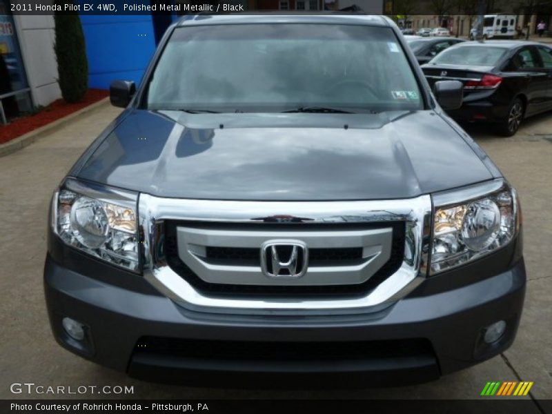Polished Metal Metallic / Black 2011 Honda Pilot EX 4WD