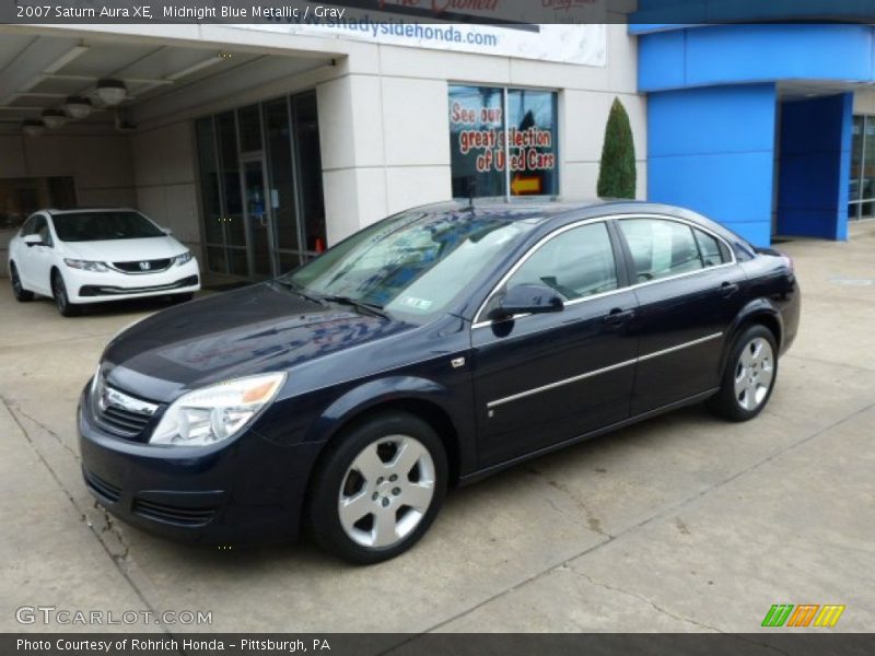 Midnight Blue Metallic / Gray 2007 Saturn Aura XE