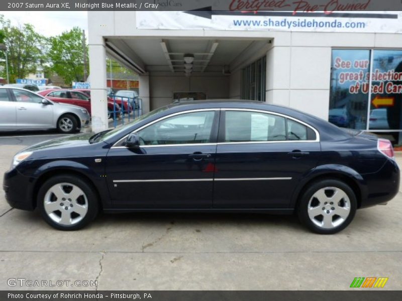 Midnight Blue Metallic / Gray 2007 Saturn Aura XE