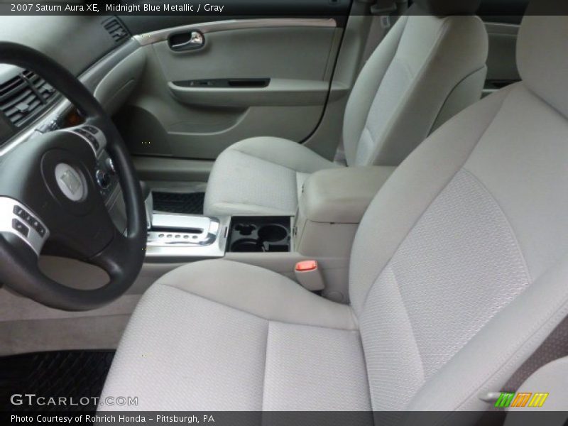 Midnight Blue Metallic / Gray 2007 Saturn Aura XE
