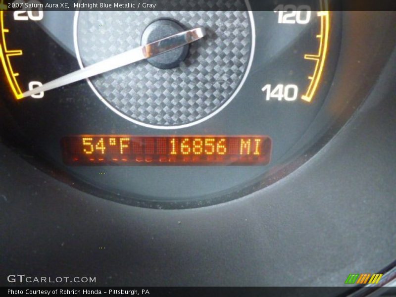 Midnight Blue Metallic / Gray 2007 Saturn Aura XE