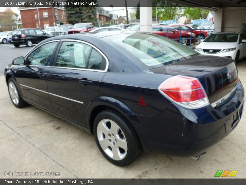 Midnight Blue Metallic / Gray 2007 Saturn Aura XE
