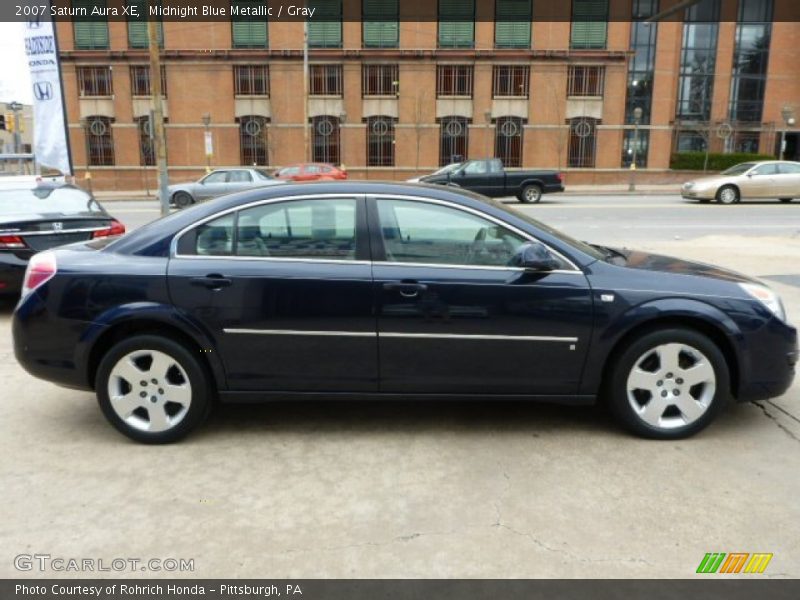 Midnight Blue Metallic / Gray 2007 Saturn Aura XE
