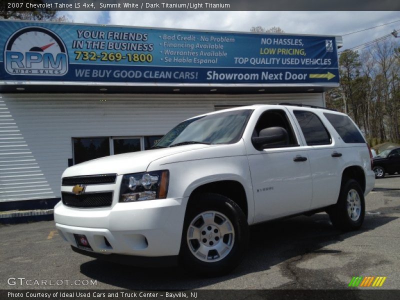 Summit White / Dark Titanium/Light Titanium 2007 Chevrolet Tahoe LS 4x4